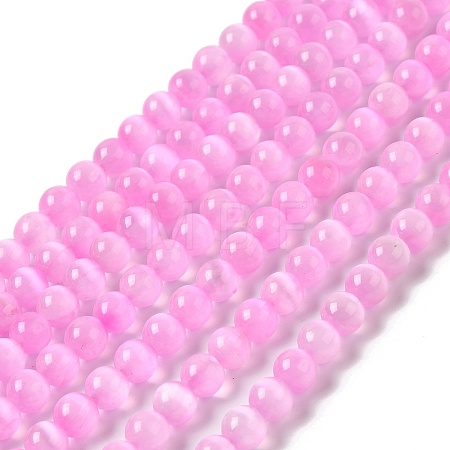 Natural Selenite Dyed Beads Strands G-P493-02A-1