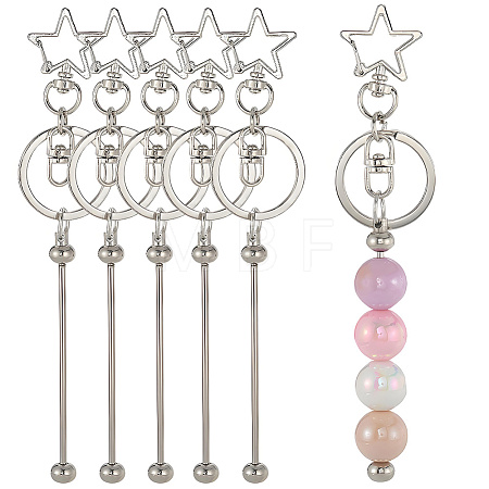 10Pcs Alloy Keychain Clasps KEYC-SC0001-79A-1