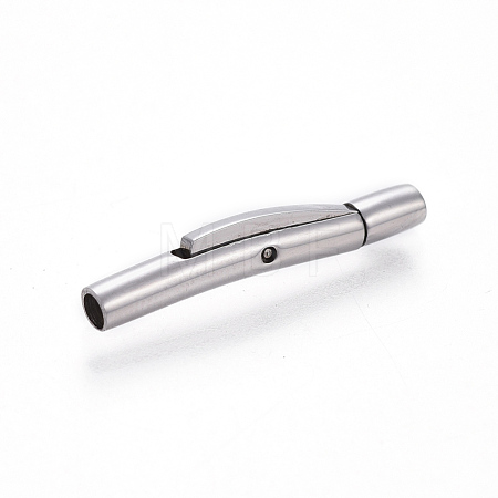 Tarnish Resistant 304 Stainless Steel Bayonet Clasps STAS-E473-01B-P-1
