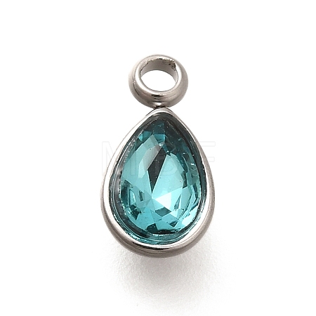 304 Stainless Steel Pendants STAS-Q346-04P-02-1