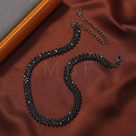 Elegant Rhinestone Cup Chains Collar Necklace for Women ZR7488-1-1