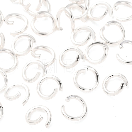 Brass Open Jump Rings KK-G604-08S-25-1