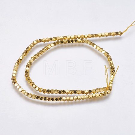 Electroplate Non-magnetic Synthetic Hematite Bead Strands X-G-K237-08I-1