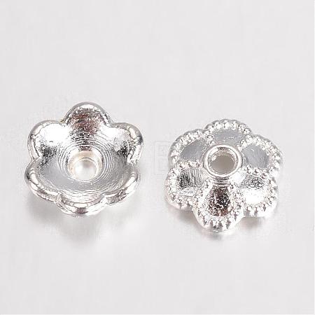 Alloy Bead Caps Enamel Settings PALLOY-D348-07S-1