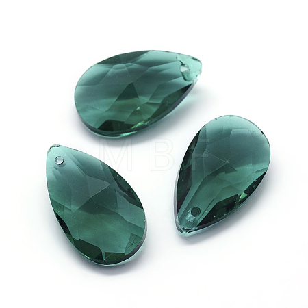 Faceted Glass Pendants GLAA-F069-L-A16-1