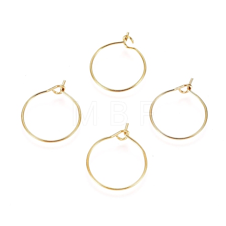 Ion Plating(IP) 316L Surgical Stainless Steel Hoop Earring Findings X-STAS-D164-04G-1