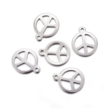 Tarnish Resistant 201 Stainless Steel Pendants X-STAS-O110-05P-1