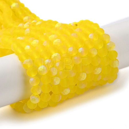 Transparent Glass Beads Strands X1-EGLA-A034-T4mm-MB17-1