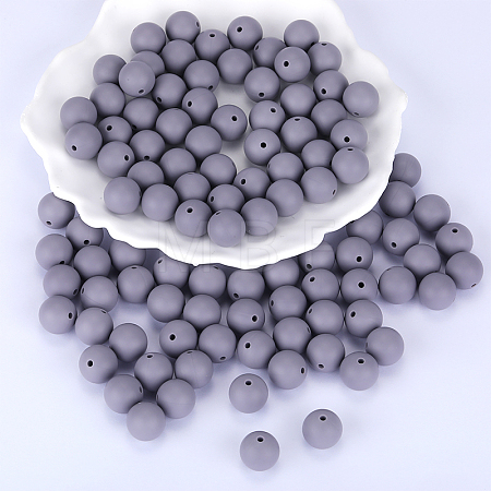 Round Silicone Focal Beads SI-JX0046A-44-1