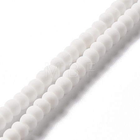Handmade Frosted Porcelain Beads PORC-E017-01P-1