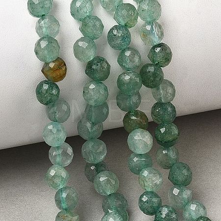 Natural Green Strawberry Quartz Beads Strands GG-NH0019-A01-6mm-1