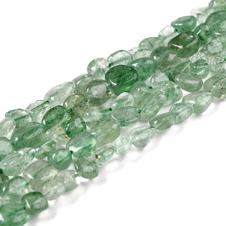 Natural Green Strawberry Quartz Beads Strands G-G018-70-1