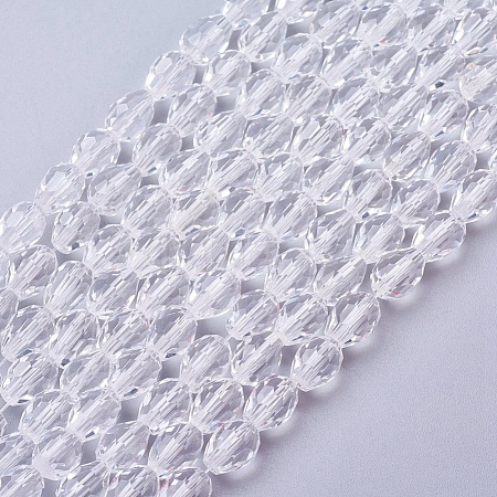 Glass Beads Strands GC890Y-3-1
