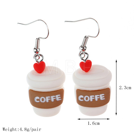 Food Theme Resin Dangle Earrings FS-WGC167F-14-1