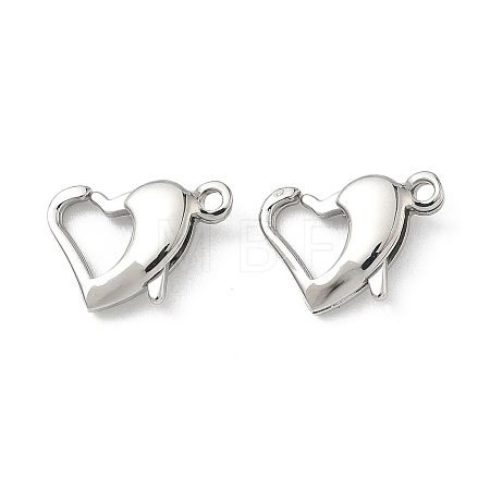 304 Stainless Steel Lobster Claw Clasps STAS-L022-518P-1