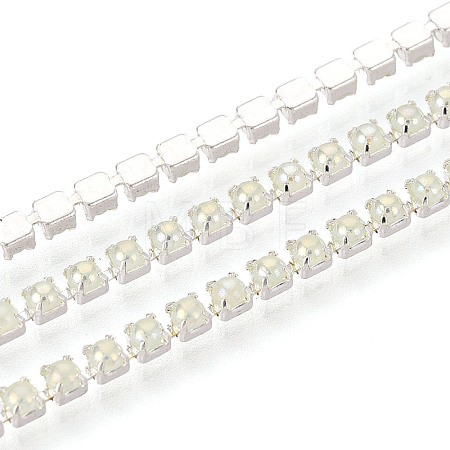 Iron & ABS Imitation Pearl Cup Chains CH-T007-01A-05-1