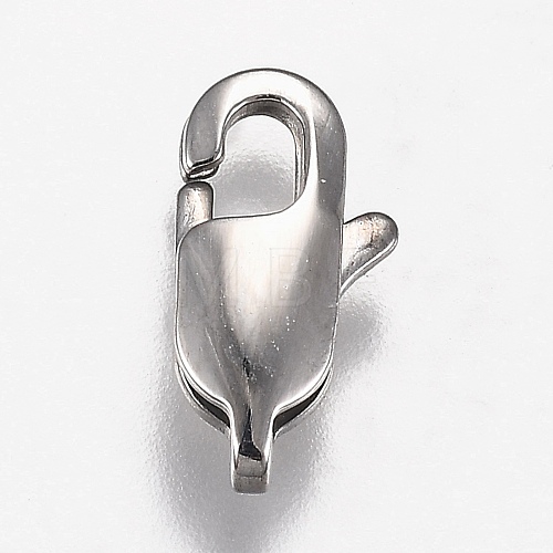 316 Surgical Stainless Steel Lobster Claw Clasps STAS-Z013-01B-1