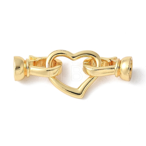 Brass Fold Over Clasps KK-M320-19G-1