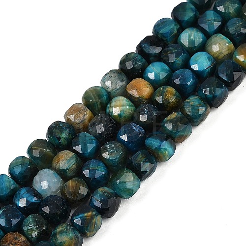 Natural Tiger Eye Dyed Beads Strands G-H028-A01-02A-1