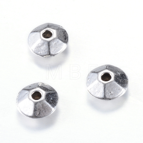 Tibetan Style Alloy Spacer Beads TIBE-Q063-15AS-RS-1