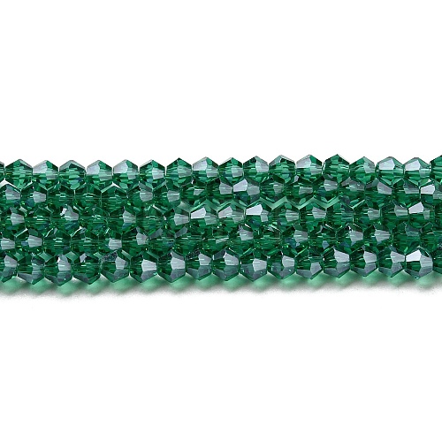 Transparent Electroplate Glass Beads Strands EGLA-A039-T2mm-A10-1