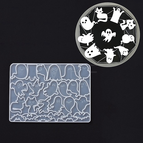 DIY Ghost Decoration Silicone Statue Molds DIY-D060-07-1