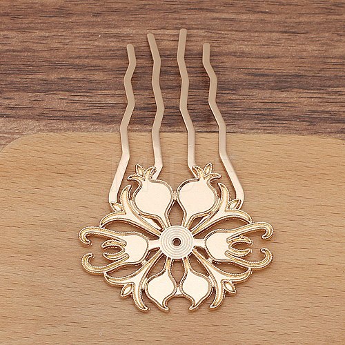 Alloy Hair Comb Finding PW-WGAD31C-03-1