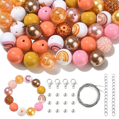 DIY Beaded Bracelet Pendant Decoration Making Kit DIY-CJC0007-03-1