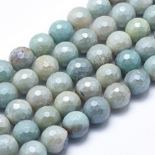 Natural Amazonite Beads Strands G-O164-02-12mm-1