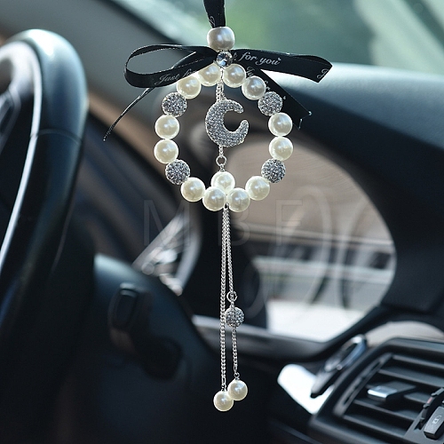 Rhinestone Car Pendant Decorations PW-WGDBF70-02-1