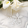 ABS Plastic Imitation Pearl Beaded Flower Wedding Shoe Decorations FIND-WH0126-71S-7