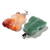 Natural & Synthetic Mixed Gemstone Pendants G-P520-10P-2