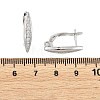 SHEGRACE Brass Micro Pave Cubic Zirconia Hoop Earring Findings XGRQ79867-941P-3