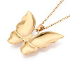 304 Stainless Steel Pendant Necklaces NJEW-T018-19G-5