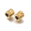 Hammered Textured 304 Stainless Steel Spacer Beads STAS-L315-073A-G01-2