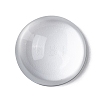 Transparent Half Round Glass Cabochons X-GGLA-R027-25mm-3