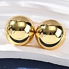 Half Round 304 Stainless Steel Stud Earrings EJEW-A125-80G-G-2