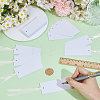 50Pcs Blank Rectangle White Paper Gift Tags CDIS-CN0001-03B-3