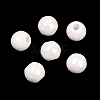 Glazed Porcelain Round Beads PORC-S489-8mm-01-2