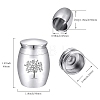 Alloy Cremation Urn Kit AJEW-CN0001-10M-2