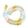 Electroplate Glass Beads Strands EGLA-D300-06-8mm-16-3