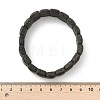 Rectangle Frosted Natural Lava Rock Bead Stretch Bracelets for Women Men BJEW-C097-03B-5