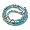 Chips Synthetic Aqua Terra Jasper Beads Strands G-S322-005A-1-2