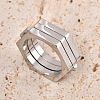 304 Stainless Steel Folding Finger Rings for Men WG34ADE-04-1