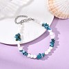 Natural Apatite & Freshwater Shell Beaded Bracelets for Women BJEW-JB13953-1