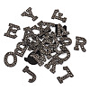 Alphabet Resin Rhinestone Patches DIY-TAC0005-45H-11