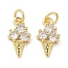 Brass Micro Pave Cubic Zirconia Pendants KK-Z120-44G-1