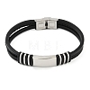 Unisex Casual Style Leather Cord Bracelets BJEW-L373-02P-1-1