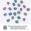  30Pcs Rack Plating Rainbow Color Alloy Beads PALLOY-NB0003-89-4