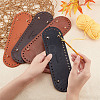 WADORN 4Pcs 4 Colors PU Leather Bag Nail Bottoms FIND-WR0005-55-3
